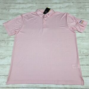 Callaway Polo Shirt Mens XL Pink CGM740SU Opti-Dri Karing For Kids Pink Ribbon‎